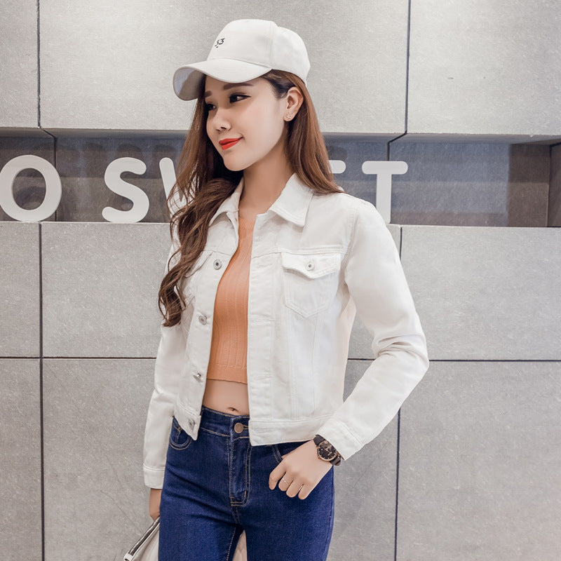 Veste couleur bonbon à manches longues pour femme