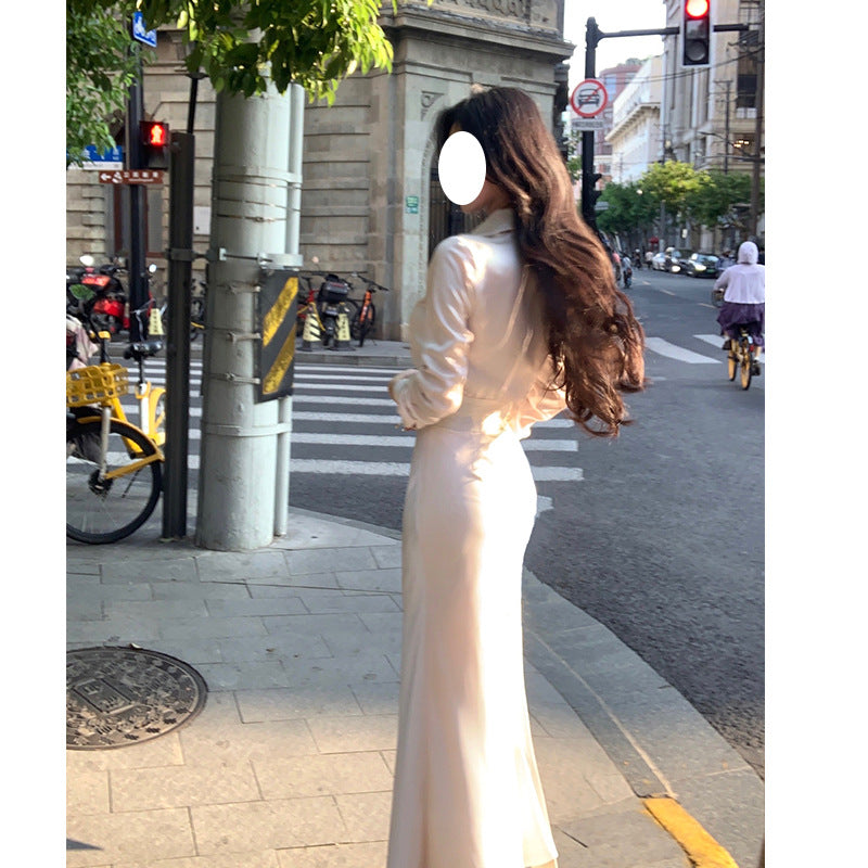 Tenue chemise de style français pour femme