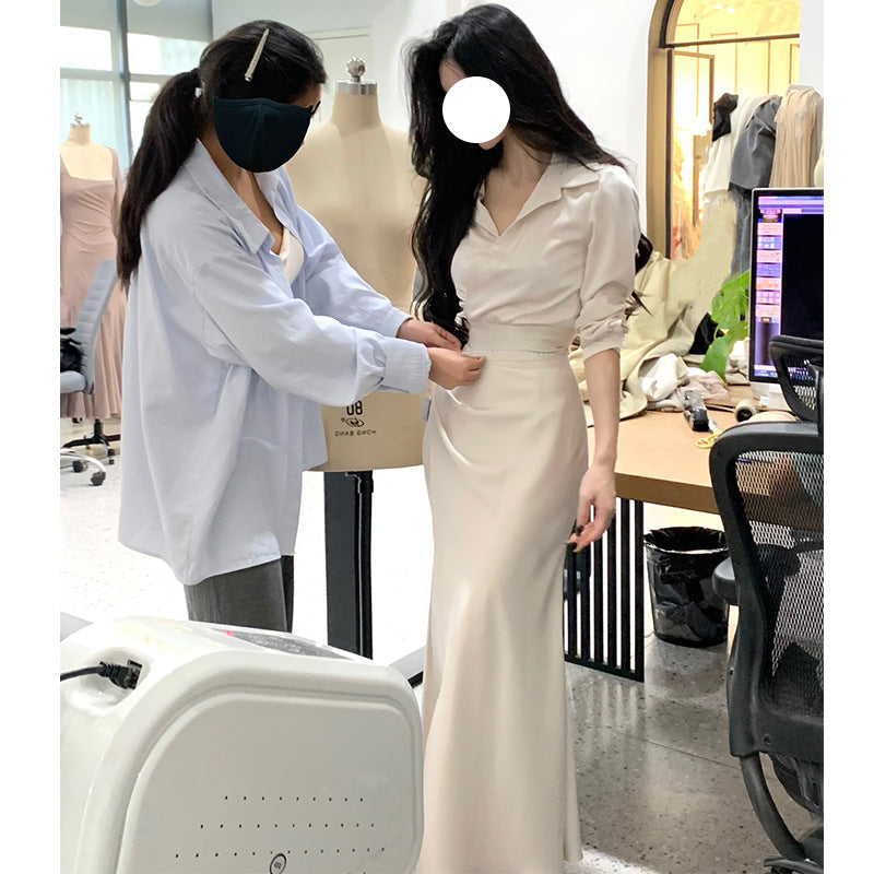 Tenue chemise de style français pour femme